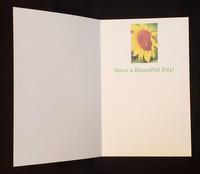 Sunflower Greeting Card: "Have a Beautiful Day!"