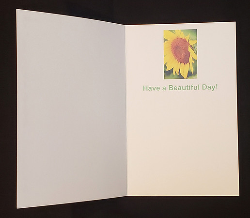 Sunflower Greeting Card: "Have a Beautiful Day!"
